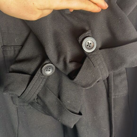 Black Christian Siriano Soft Light Hooded Jacket - Picture 6 of 7